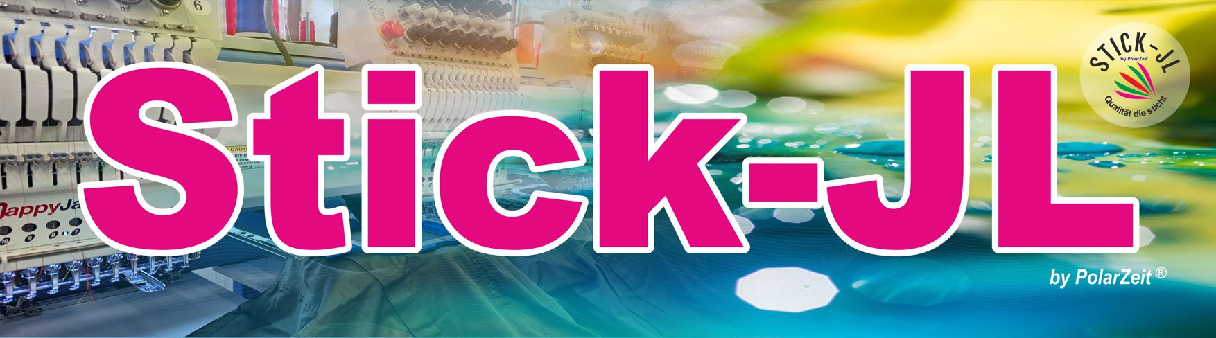 Stickerei Banner